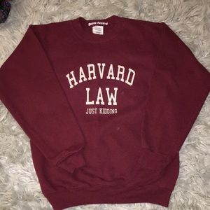 harvard law sweatshirt